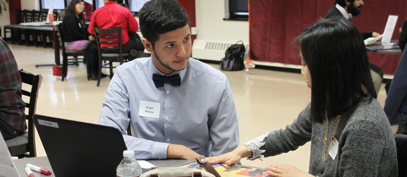 CW Accounting students at an event.